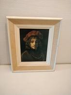 Oude meester stijl portret in lijst, Antiek en Kunst, Kunst | Schilderijen | Klassiek, Ophalen of Verzenden