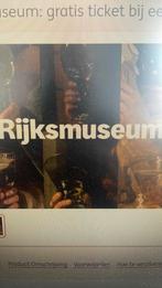 Rijksmuseum: voucher voor 2e ticket gratis juni, Twee personen, Ticket of Toegangskaart