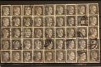 45 gestempelde duitse postzegels wo2 - 1 pfennig, Ophalen, Duitsland