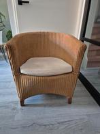Mooie Lloyd loom stoel fauteuil riet rotan, Huis en Inrichting, Fauteuils, Ophalen, Gebruikt, Minder dan 75 cm, 50 tot 75 cm