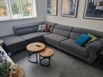 Grijze Hoekbank met verstelbare hoofdsteunen, Ophalen of Verzenden, Gebruikt, Stof, Modern