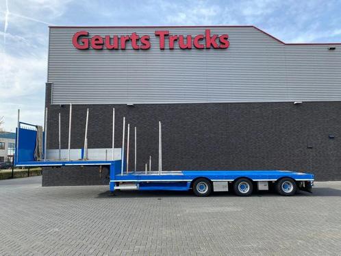 SPECIAL TRAILER 3-ASSIGE EXTENDABLE SEMI DIEPLADER/TIEFLADER, Auto's, Vrachtwagens, Bedrijf, ABS, Aanhangers en Opleggers, Overige brandstoffen
