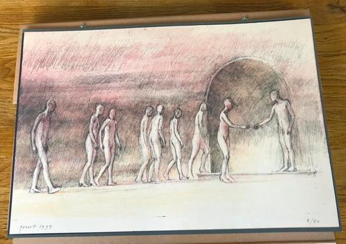 Unieke zeefdruk van Geurt van Dijk 8/50, Antiek en Kunst, Kunst | Litho's en Zeefdrukken, Ophalen of Verzenden