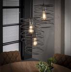 Hanglamp 3 x Curl Getrapt Charcoal, Ophalen of Verzenden, Nieuw, Metaal, Minder dan 50 cm