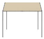 Tuinpaviljoen paviljoen tuinprieel metaal 3x3 GRATIS BEZORGD, Verzenden, Minder dan 4 meter, Nieuw, Paviljoen