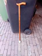 3 x houten wandelstok wandelstokken 1x metalen stok, Ophalen, Verstelbaar, Gebruikt