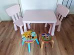 Ikea tafeltje + 2 stoeltjes, gratis krukjes. Prijs = VAST!!!, Kinderen en Baby's, Kinderkamer | Tafels en Stoelen, Gebruikt, Tafel(s) en Stoel(en)