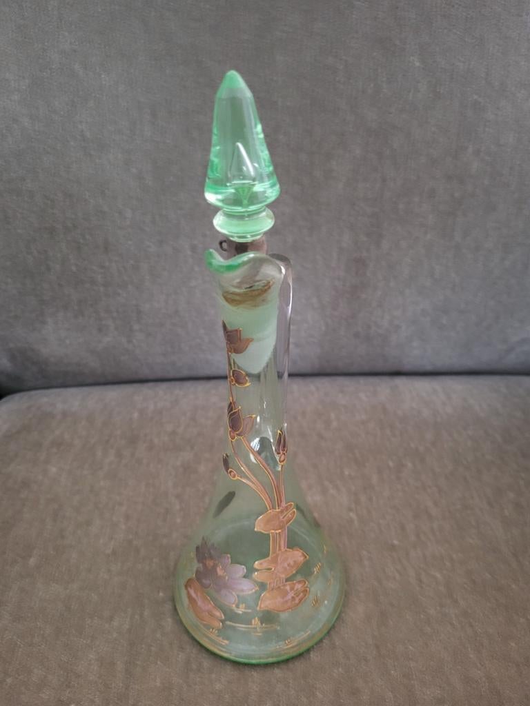 Antiek parfumflesje met stop, Antiek en Kunst, Ophalen of Verzenden