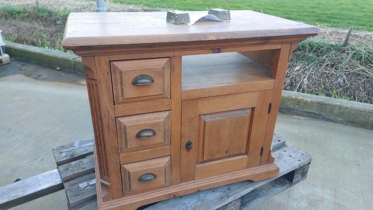 Charmant Antiek Kastje, Huis en Inrichting, Kasten | Dressoirs, Gebruikt, 50 tot 100 cm, 25 tot 50 cm, Met lade(s), Met deur(en)