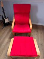 Ikea Poang Stoel - Rood, Ophalen, Gebruikt, Eén, Rood