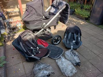 Kinderwagen 3 in 1 Maxi Cosi Mura met veel extra's beschikbaar voor biedingen