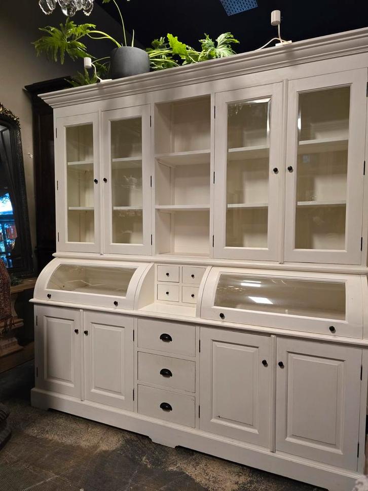 Witte Grutterskast | Apothekerskast | buffetkast bolle klep, Huis en Inrichting, Kasten | Buffetkasten, Zo goed als nieuw, 200 cm of meer
