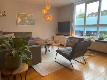 Salontafel 3x mangohout metalen onderstel Goossens