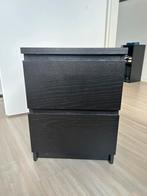 IKEA Malm ladekast nachtkastje zwartbruin, Huis en Inrichting, Slaapkamer | Nachtkastjes, Ophalen, Minder dan 45 cm, 55 tot 70 cm