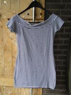 Leuk blauw-wit gestreept shirt korte mouw, maat 36, Blauw, Ophalen of Verzenden, Zo goed als nieuw, Korte mouw