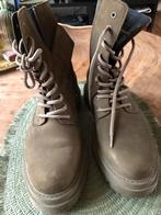 Nubuck leren boots legergroen mt39, Ophalen of Verzenden, Nieuw, Groen