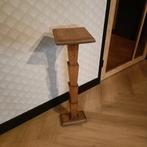 Houten plantentafeltje, vierkant blad, Huis en Inrichting, Ophalen of Verzenden, Gebruikt