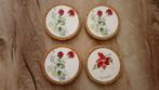 Prachtige oude kurk onderzetters, Mary Lou Goertzen kunst., Antiek en Kunst, Ophalen of Verzenden