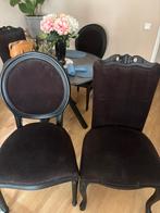 Eettafel stoelen gratis, Gebruikt, Zwart, Ophalen of Verzenden, Vier