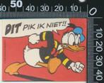 Sticker: Walt Disney - Donald Duck - Dit pik ik niet (Klein), Verzamelen, Stickers, Ophalen of Verzenden, Strip of Tekenfilm