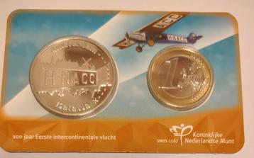 Coincard 100 jaar eerste  intercontinentale vlucht beschikbaar voor biedingen