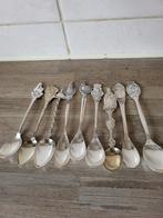 Te koop 9 gelovige verzilverde lepeltjes, Antiek en Kunst, Antiek | Bestek, Ophalen of Verzenden
