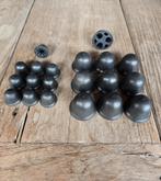 20 Haxnicks zwart kunststof afdekdopjes voor plantensteunen, Ophalen of Verzenden, Overige soorten, Volle zon