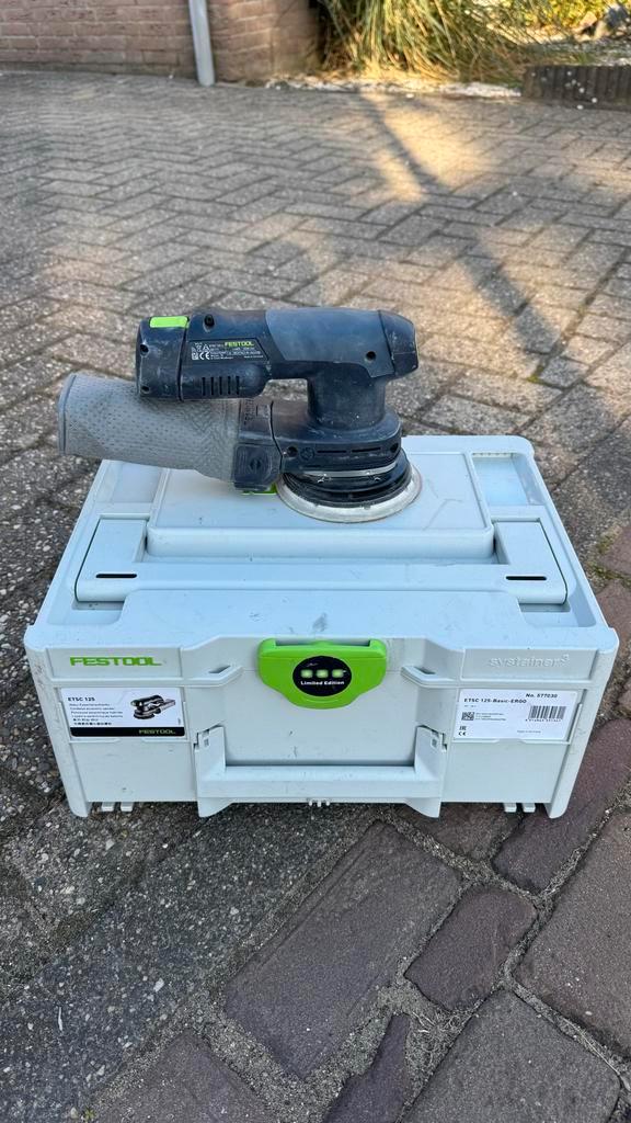 Festool ETS EC 125 Schuurmachine (Zonder Acculader), Doe-het-zelf en Verbouw, Gereedschap | Schuurmachines, Gebruikt, Excentrische schuurmachine