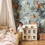 Bosdieren Behang jimmy cricket, Ophalen of Verzenden, Minder dan 10 m², Blauw