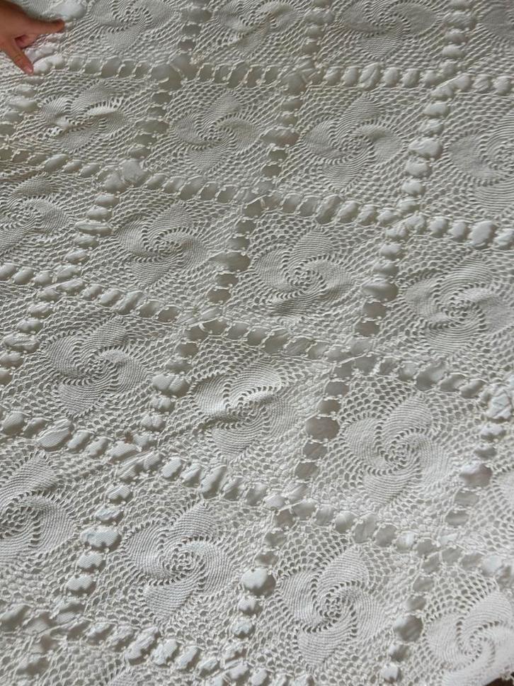 Antiek Gehaakt Kleed, Antiek en Kunst, Antiek | Kleden en Textiel, Ophalen of Verzenden
