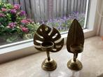 2 kandelaars, Huis en Inrichting, Woonaccessoires | Kandelaars en Kaarsen, Ophalen of Verzenden, Metaal, Minder dan 25 cm