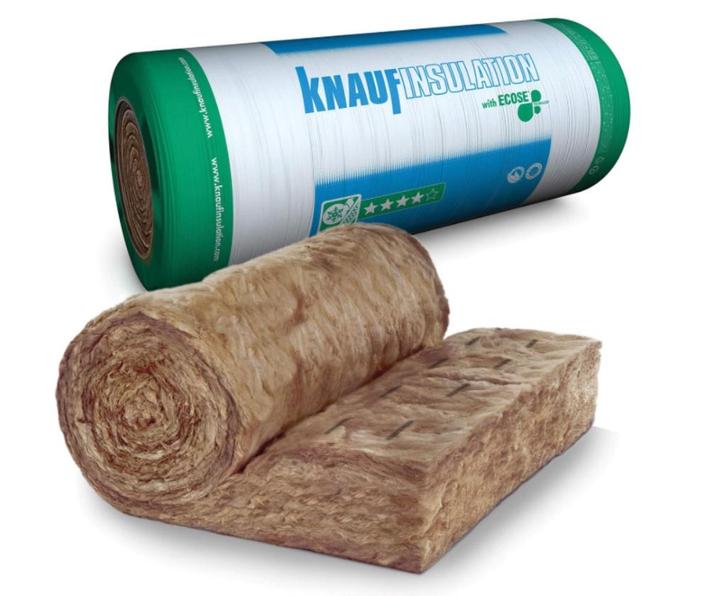 Knauf glaswol dak isolatie 4€/m2 1200x8000x100mm R 2,30, Doe-het-zelf en Verbouw, Isolatie en Afdichting, Nieuw, Dakisolatie, Glaswol
