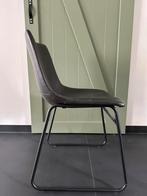 Eetkamerstoelen 3x leder-look (antraciet), Ophalen, Overige materialen, Gebruikt, Drie