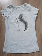 Bio katoen eekhoorn T-shirt maat 122/128, Kinderen en Baby's, Kinderkleding | Maat 122, Jongen of Meisje, Gebruikt, Ophalen of Verzenden