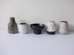 5 x oud vintage kleine vaasjes o.a. Ravelli Zaalberg, Ophalen of Verzenden