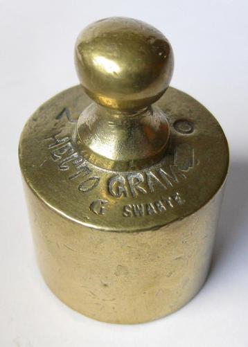Knopgewicht 2 HECTOGRAM van G. SWARTE beschikbaar voor biedingen