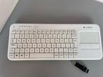 Draadloos Logitech K400r Toetsenbord, Computers en Software, Toetsenborden, Ophalen, Gebruikt, Multimediatoetsen, Draadloos