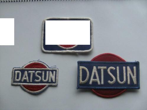 Datsun vintage patch badge opnaai embleem, Verzamelen, Automerken, Motoren en Formule 1, Nieuw, Auto's, Ophalen of Verzenden