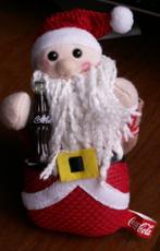 Coca Cola stoffen kerstman van Coca-Cola kerst + cola flesje, Verzamelen, Merken en Reclamevoorwerpen, Ophalen of Verzenden, Nieuw