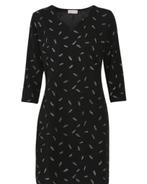jurk met glitters zwart/zilver, Kleding | Dames, Jurken, Zwart, Maat 42/44 (L), Zo goed als nieuw, Boven de knie