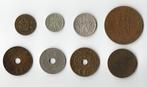 Nederlands Indië Lot, Postzegels en Munten, Munten | Nederland, Zilver, Koningin Wilhelmina, 1 cent, Verzenden