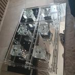 Plafondlamp van glas met afstandsbediening, Ophalen, Zo goed als nieuw, Glas, Modern