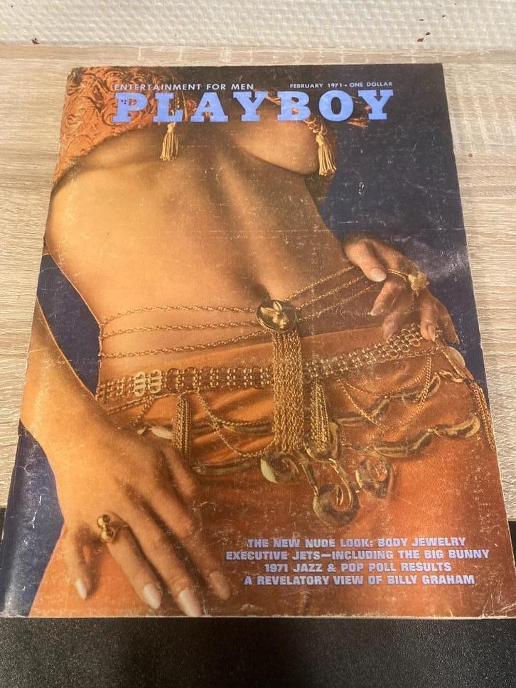 Playboy February 1971 vintage  Jimi Hendrix Elvis Presley, Boeken, Tijdschriften en Kranten, Gelezen, Muziek, Film of Tv, Ophalen of Verzenden