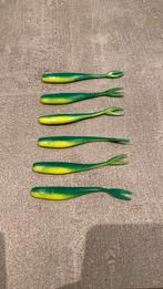 6 groene shads voor roofvissen, Verzenden, Zo goed als nieuw, Overige typen