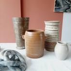 Bruin vintage aardewerk potje look a like grespot, Binnen, Rond, Gebruikt, Ophalen of Verzenden