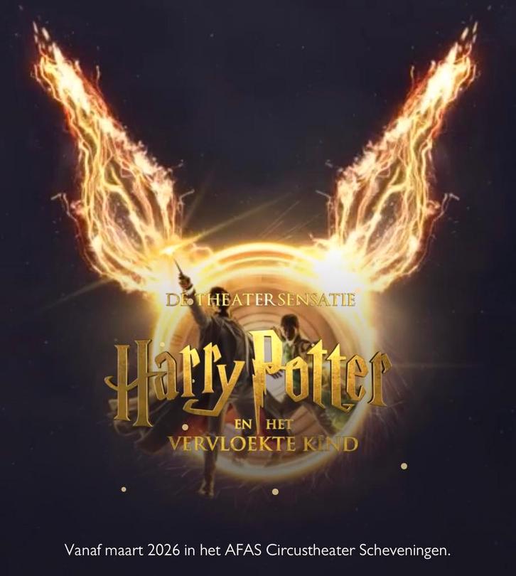 3x Harry Potter Tickets GOLDEN SEATS AFAS Scheveningen, Tickets en Kaartjes, Theater | Musical, Drie personen of meer, Mei