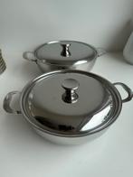 Alessi dekschalen roestvrijstaal 135cl en 160cl, Ophalen of Verzenden, Gebruikt, Rvs, Overige typen