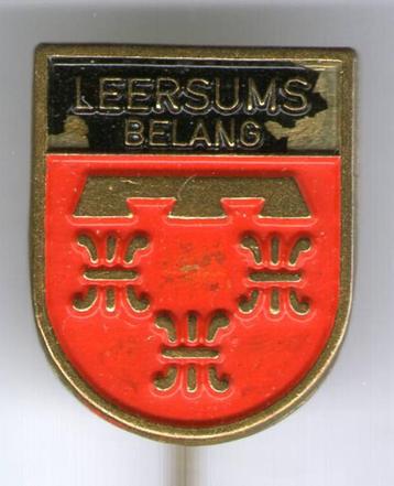Leersums Belang zwart/rood op koper speldje ( R_040 ) beschikbaar voor biedingen