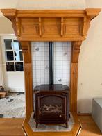Amerikaans eiken schouw (exclusief gashaard), Huis en Inrichting, Ophalen, Gebruikt, Inbouwhaard, Gashaard