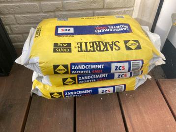 3 zakken zandcement snel a 25 kg beschikbaar voor biedingen